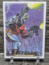 2024 Marvel Masterpieces 92 Platinum Canvas Parallel #28 - Deathlok NM+