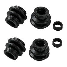 4PCS Brake Caliper Pins Bushing Kit, Rubber Calipers Slide Pins Bushing Black