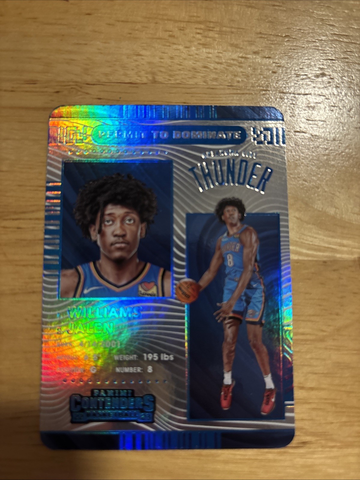 2022-23 Panini Contenders - Permit to Dominate Jalen Williams #6 (RC)