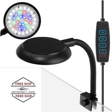 Mini l mpara de acuario con clip, 7W, regulable, para peceras peque as, LED