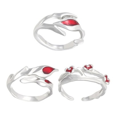Fashion Dating Rings Open Rings Adjustable Alloy Texture for Finger