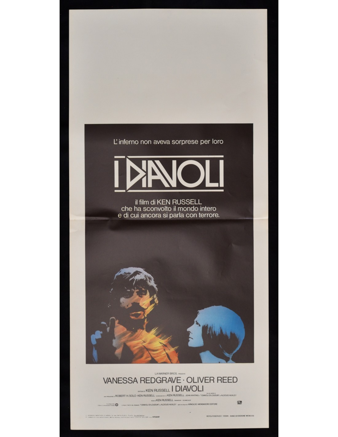 Locandina originale film I diavoli (1972) - Regia di Ken Russell
