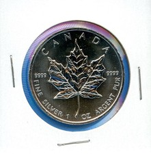 2013 Canada Silver Maple Leaf 5 1oz .9999 Uncirculated BU MS 14 Blast White
