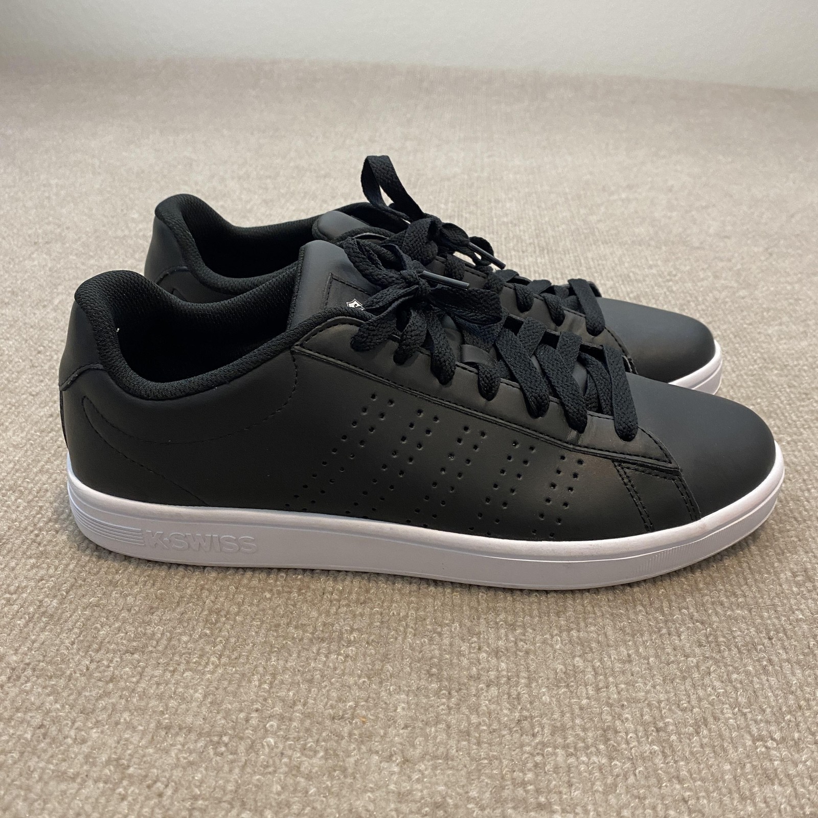 K-Swiss Shoes Mens Size 11 Black Low Top Synthetic Casual Sneakers 05586-002-M