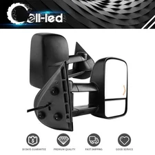 Pair Tow Mirrors For 2007- 2013 Silverado Sierra 1500 2500HD Power Heated Signal