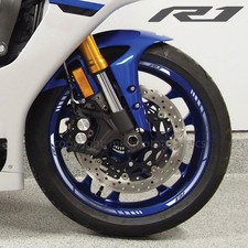 Motorrad Felgenaufkleber für Yamaha YZF-R1 YZF R1 laminiert Streifen Grau
