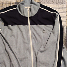 Original Penguin Mens Colorblock Full Zip Fle...