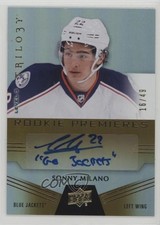 2016-17 Trilogy Rookie Premieres Level 3 16/49 Sonny Milano Go Jackets Auto 0w65