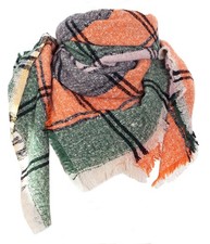 Plaid Scarf Soft Warm Tartan Shawl Cape Blanket Scarves Fashion Wrap Winter