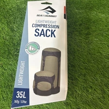 SEA TO SUMMIT LIGHT WIGHT COMPRESSION SACK 70D STUFF SACK 35L, 167g, 5.9oz Olive