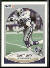 1990 Fleer Update Emmitt Smith RC #U-40 Dallas Cowboys