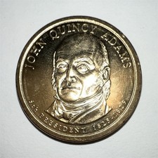 2008 P John Quincy Adams $1 Presidential Coin Dollar Coin Uncertified