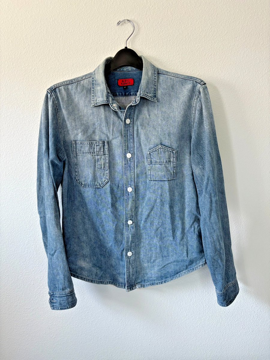 APC x Kanye Denim Shirt Size Medium Yeezy A.P.C. | eBay