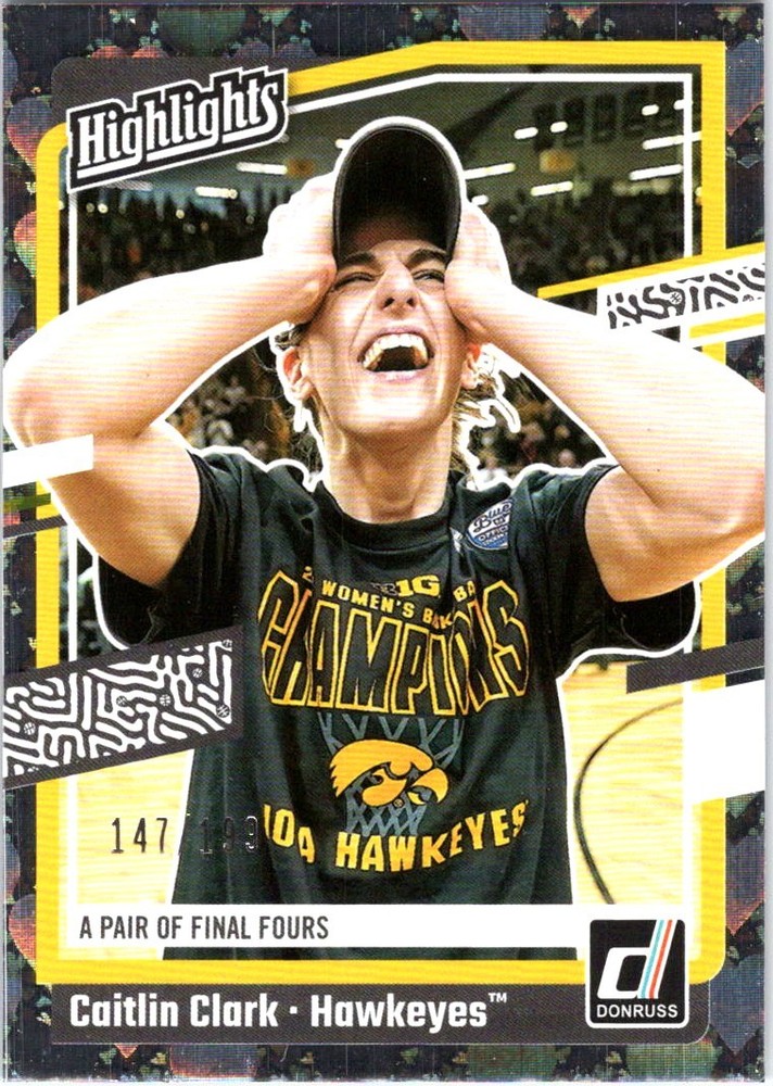 2024-25 Panini Caitlin Clark Collection Floating Hearts RC /199 Rookie Card