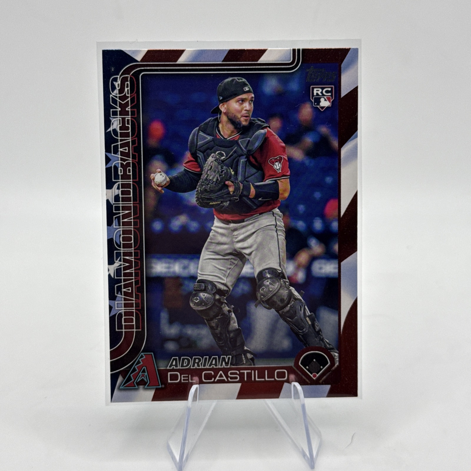 Adrian Del Castillo 2025 Topps Series 1 Independence Day /76 Arizona #226