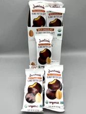 36 twin packs Justins Organic Peanut Butter Cups MILK Chocolate 1.4 Oz