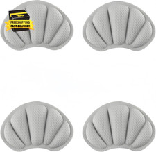 4Pcs Gray Mesh Soft Heel Cushion Inserts,Adhesive Heel Pads for Shoes Loose Boot