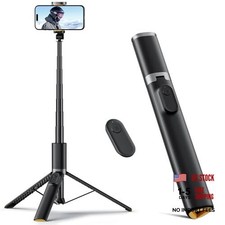 63" Cell Phone Selfie Stick Tripod, Portable Tripod for iPhone 63-inch Black