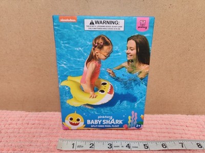 Nickelodeon Baby Shark Split Ring Pool Float Inflatable Baby Shark Pool Ring NEW