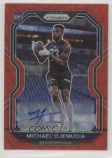 2020 Panini Prizm Rookie Red Wave 61/149 Michael Ojemudia #317 Auto 01yl