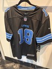Detroit Lions Isaac Teslaa #18 Jersey Men's Small Black Nike Baseball Motor City — photo 1