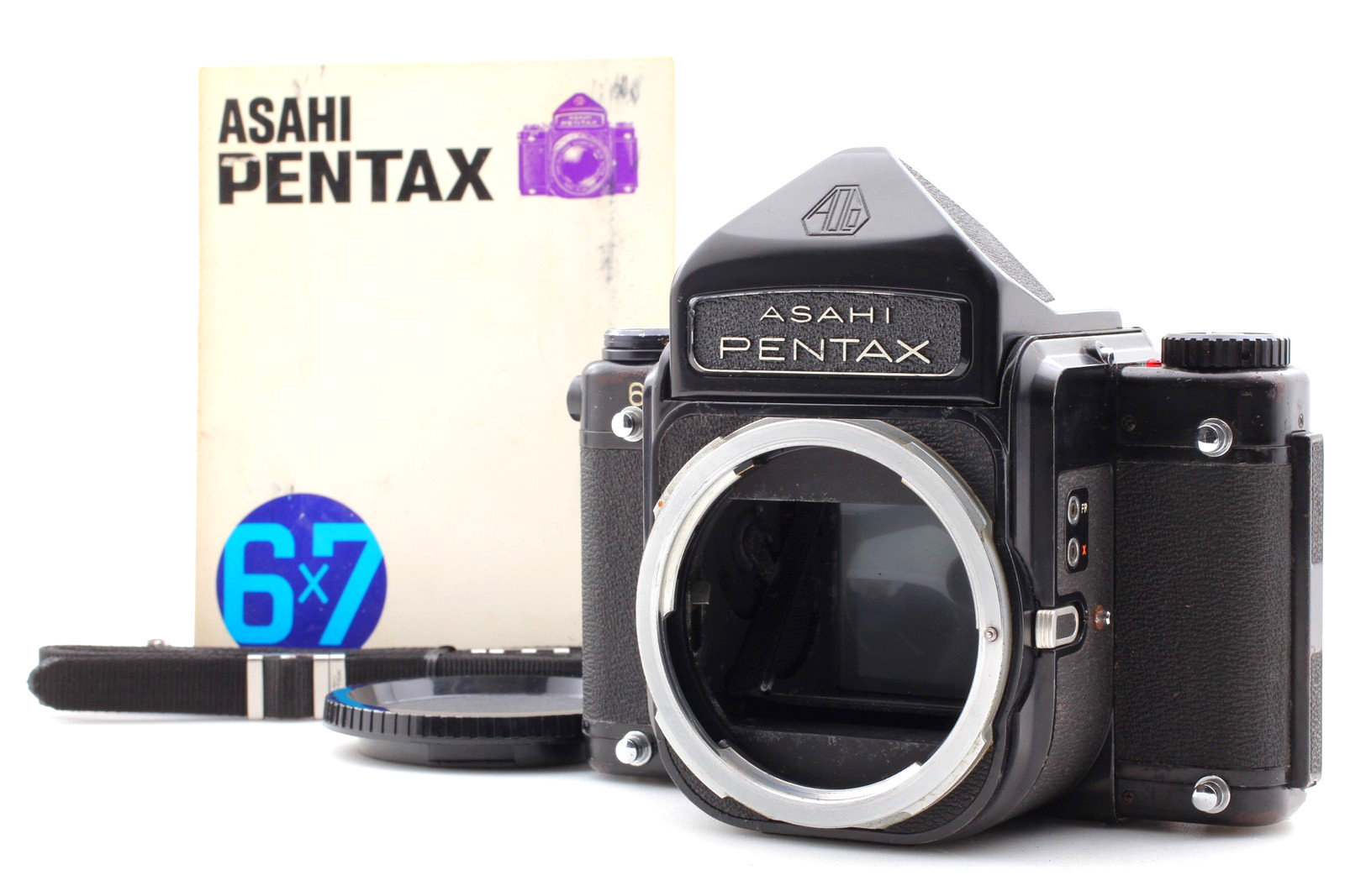 [Exc+5 w/ Cap] Pentax 6x7 67 Eye Level Medium Format Film Camera Body From JAPAN