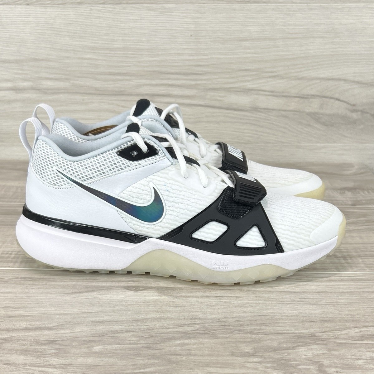 Size 12 - Nike Air Zoom Diamond Elite Turf White Iridescent