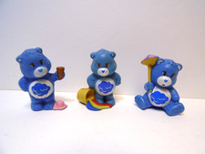 Vtg 1980's Care Bear Grumpy Bear Set of 3 Figurines