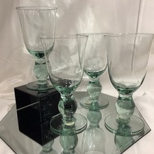 Recycled Mint Green 7  Goblet Made In Spain -...