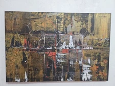 Abstract Acrylic Painting on Canvas –60x90cm – Unframed Artwork (Rolled in Tube)