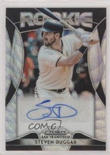 2019 Panini Prizm Rookie Blue Wave 56/60 Steven Duggar #RA-SD Auto 0b0