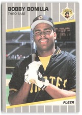 1989 Fleer Bobby Bonilla #203 Pittsburgh Pirates