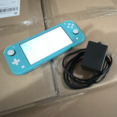 Nintendo Switch Lite Turquoise Handheld Console 32GB Wi-Fi USB-C AC Charger
