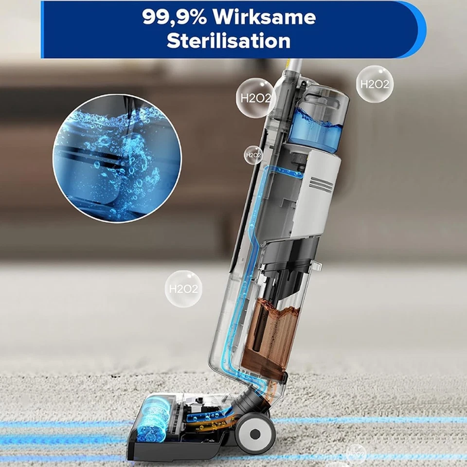Aspirapolvere lavapavimenti senza filo Autopulente Anti-intreccio capelli - Image 3 of 4