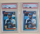 KEN GRIFFEY JR 1990 TOPPS ROOKIE RC CUP CARD #336 (LOT OF 2) GRADED PSA 5s  EX