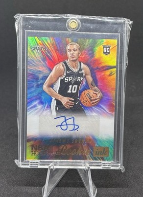 2022-23 Jeremy Sochan Rookie RC Panini NBA Hoops  Rookie Ink  Auto #RI-JMS Spurs