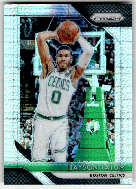 2018-19 Panini Prizm Prizms Hyper Jayson Tatum #118 Boston Celtics 2nd Year