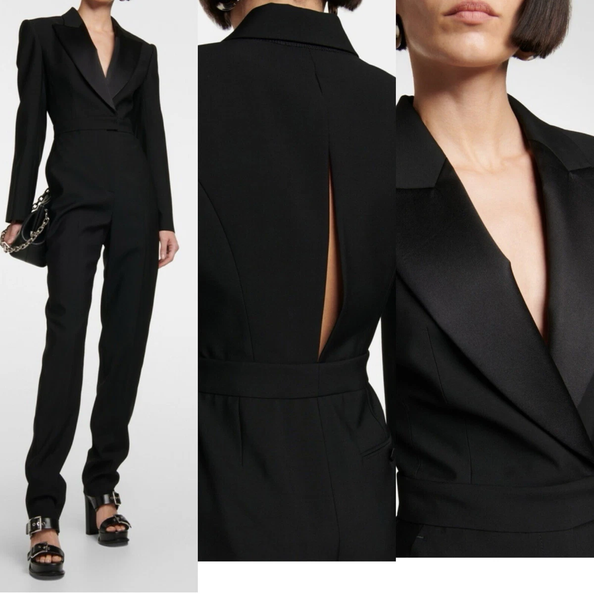 Alexander McQueen Jumpsuit Black Jumpsuits & Rompers for Women for
