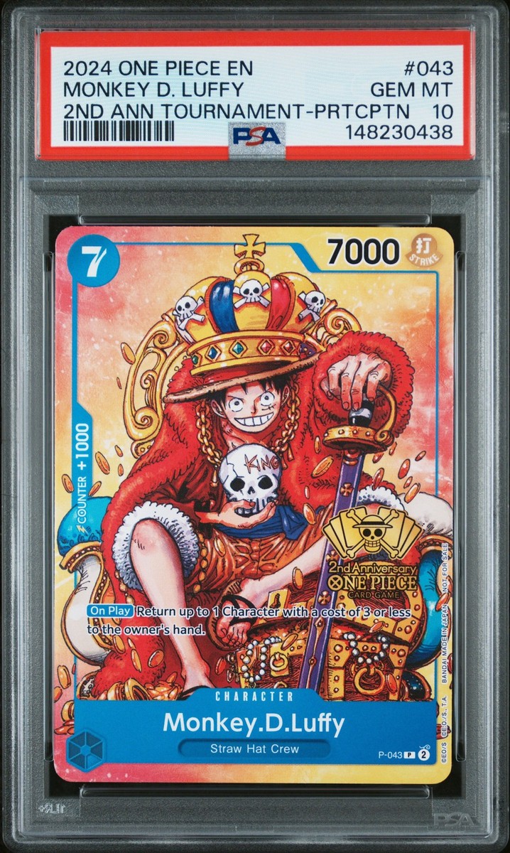 2024 ONE PIECE PROMOS #043 MONKEY D. LUFFY PSA 10 | eBay