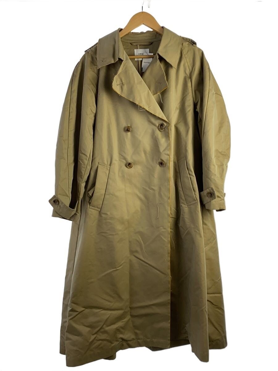 Ameri Trench Coat/S/Cotton/Beg/Plain/01310790010 3431