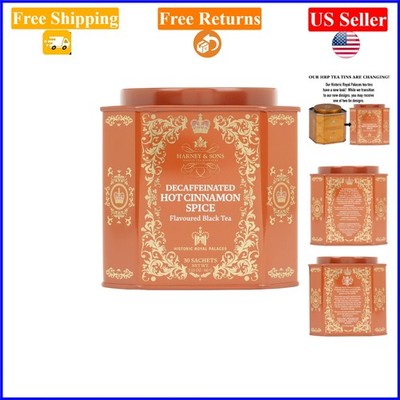 Harney & Sons Decaf Hot Cinnamon Spice Tea 30 Sachets Tin