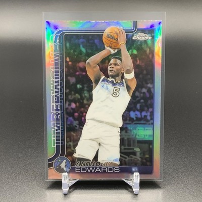 2025-26 Topps Chrome - Anthony Edwards #151 Refractor Timberwolves TTC5115
