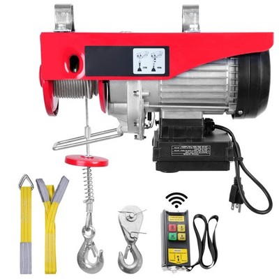 Uimoso Electric Hoist 440lbs Crane Winch with Wireless Remote Control 480W 110V