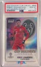 Robert Lewandowski 2020-21 Stadium Club Chrome Cup Holders Honour Psa 10 Pop 2