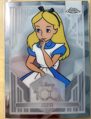 TCS 1882; 2023 TOPPS DISNEY CHROME 100 Alice #44