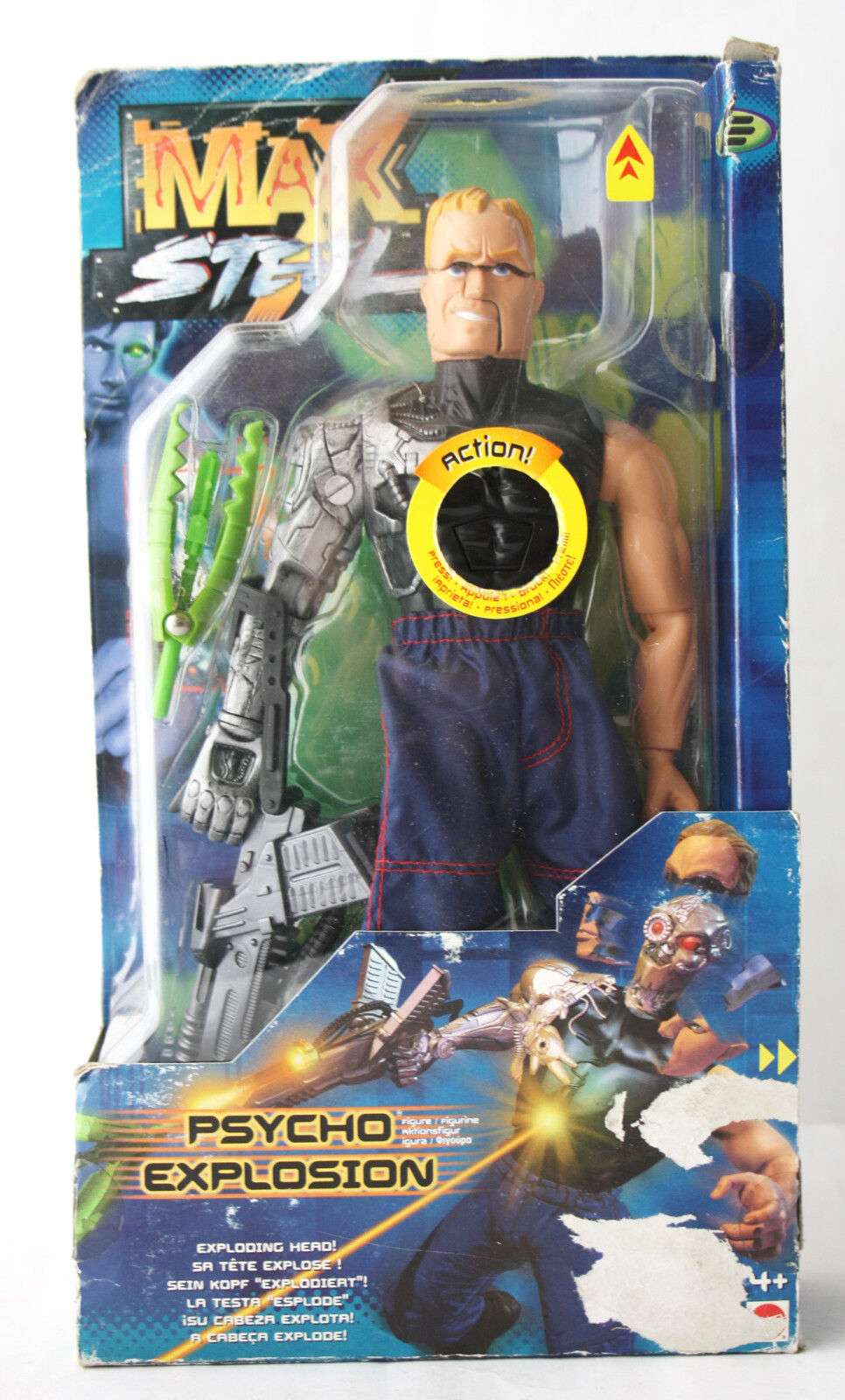 VERY RARE MAX STEEL PSYCHO EXPLOSION FIGURE MATTEL 2000 EUROPEAN NEW SEALED ! 74299249150 | eBay VERY RARE MAX STEEL PSYCHO EXPLOSION FIGURE MATTEL 2000 EUROPEAN NEW SEALED ! 74299249150 | eBay