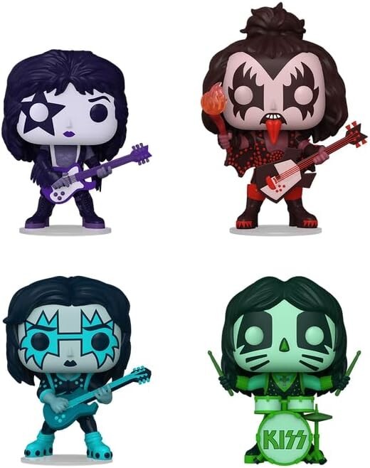 Funko Pop! Rocks KISS (Color Spotlight) 4-Pack Funko Shop