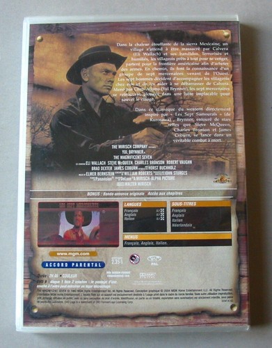 DVD LES SEPT MERCENAIRES - Yul BRYNNER / Eli WALLACH / Steve McQUEEN - NEUF - Picture 2 of 2