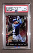 2019 Chronicles Titan #3 Fernando Tatis Jr Rookie Ruby Wave Prizm RC /199 PSA 9
