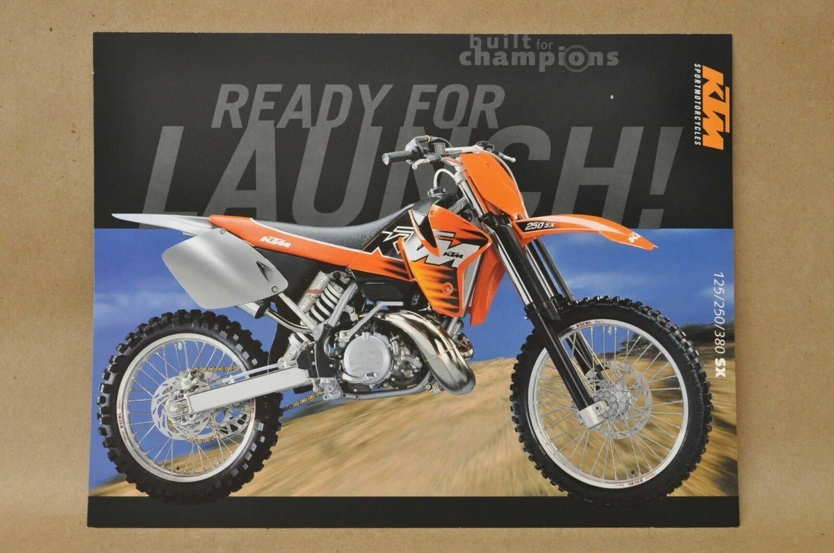 NOS New Vtg 1999 KTM 125 SX 250 SX 380 SX Sport Motorcycle Dirt